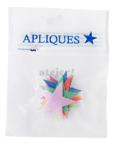 Aplicaciones Estampadas Art 9031 Estrellas X 10 Unidades 2