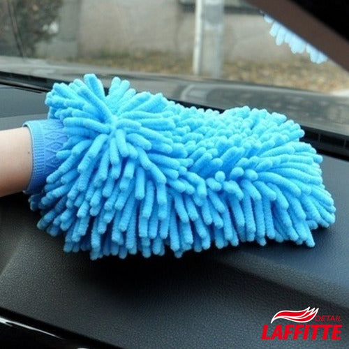 Double-Sided Washable Chenille Microfiber Glove Mitt - Laffite 7