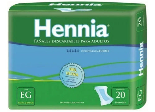 Hennia Adult Rectangular Extra Large Diapers 100 Units 0