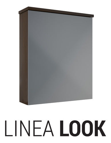 Schneider Look L45 Bathroom Medicine Cabinet with Mirror Wengue 45x50 3