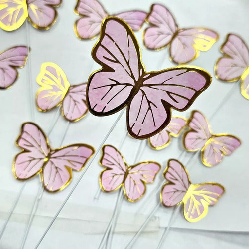 Cake Topper Mariposa Para Armar X10 Unid - Decoracion Torta 4