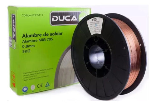 Duca Rollo Alambre Soldar Para Soldadora 0.8 Mig 70s 5kg 1