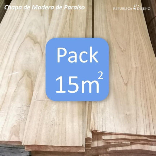 República Diseño Chapa Madera Paraíso 1st Quality Pack of 15m2 Marquetería, Furniture 1