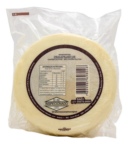 Kit C/2 Queijo Meia Cura Serra Da Canastra Artesanal De 1kg 3