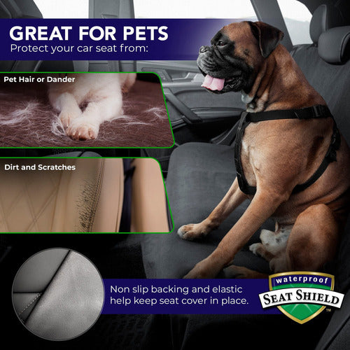 Waterproof SeatShield Backseat Cover, Washable Protector 5