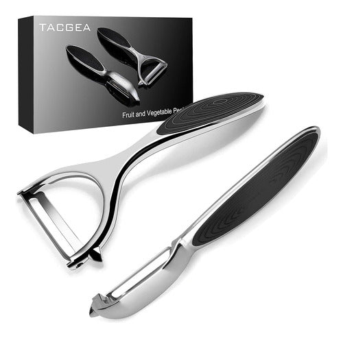 TACGEA Vegetable Peeler Set with Non-Slip Handle - Set of 2 0