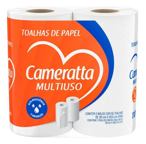 Papel De Cocina  Funda X 12 Packs  De 2 Rollos X 55 Toallas 1