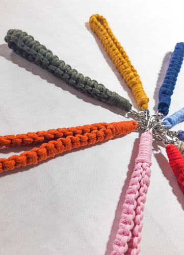 Handmade Macrame Keychains / Straps in Custom Colors 3