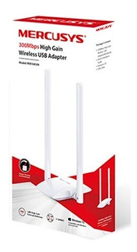 Antena Receptor Wifi Mercusys Alto Alcance 2 Antenas 300mbps 1