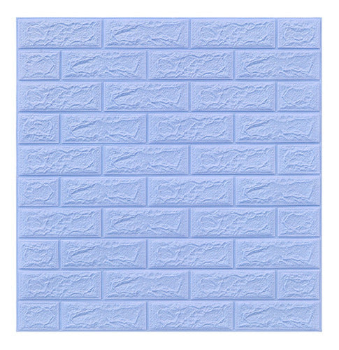 CPR 3D Adhesive Wall Covering Brick Light Blue 70 X 77 0