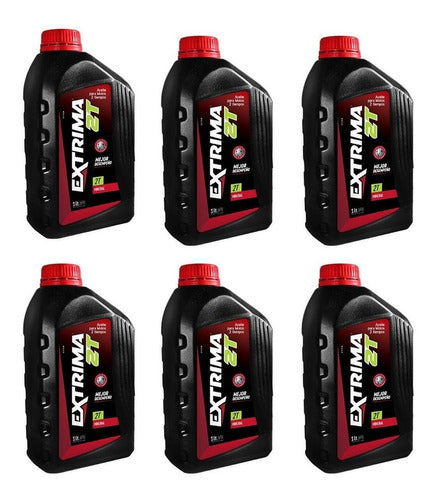 Extrima Lubricante Moto 2t Mineral 1lt X6u 0