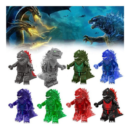 Fpt Set Muñecos Articulados Godzilla Pack X 8 Figuras Juguete 1