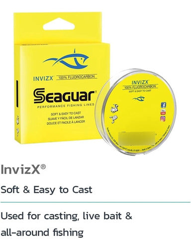 Seaguar Invizx - Fluorocarbon Fishing Line 10 Lb 1