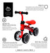 Andador Sem Pedal Bebe Equilibrio 4 Rodas Bicicleta Vermelho 1