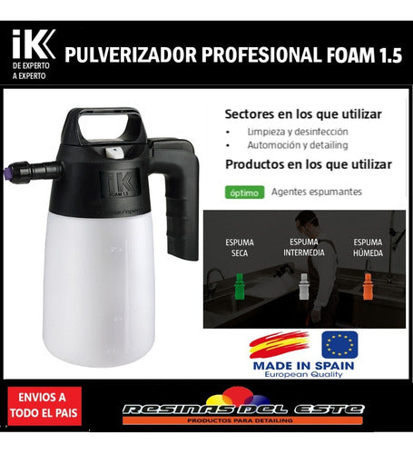 Ik Foam  Espumadora Manual 3 Niveles De Espuma Seca Y Humeda 1