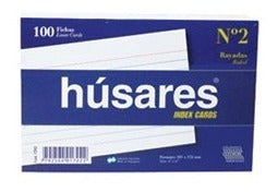 Húsares 40 Packs X 100 Lined Sheets No. 3 (12x20cm) 4