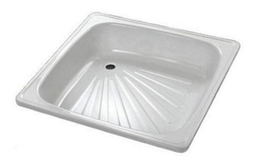 Receptaculo Plato Ducha Piso Box Baño 80 X 80 Rectangular 0