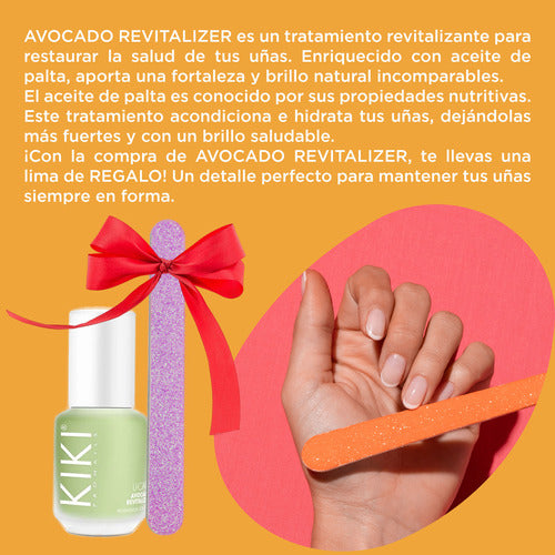 Kiki Idraet Avocado Revitalizer Nail Strengthener with File Gel 2