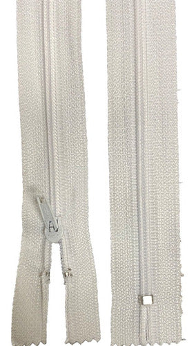 Lynsa Fixed Zippers 60cm - Pack of 100 Units - White 0