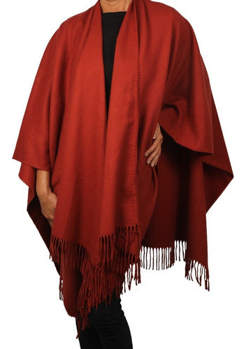 Warm and Stylish Ruana Poncho Shawl 7