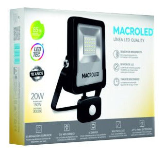 Macroled 20W LED Reflector Motion Sensor 1