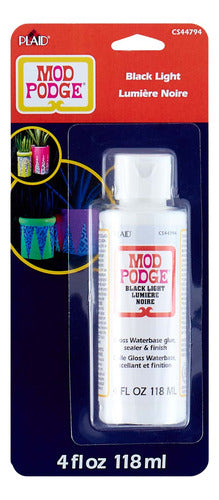 Barniz/adhesivo Mod Podge Brilla Con Luz Negra 118ml Azulado 0