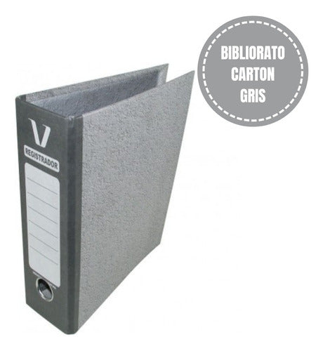 Gray Cardboard Binder A4/Legal Size - Wide Spine Per Unit 1