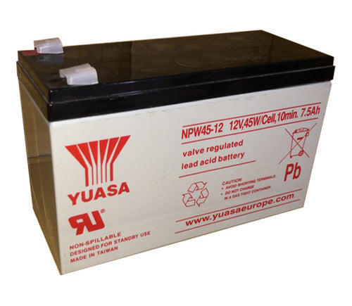 Yuasa NP W45-12 12V 7.5Ah Battery 0