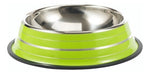 Stainless Steel Dog Feeder with Line Design Color 34cm 9