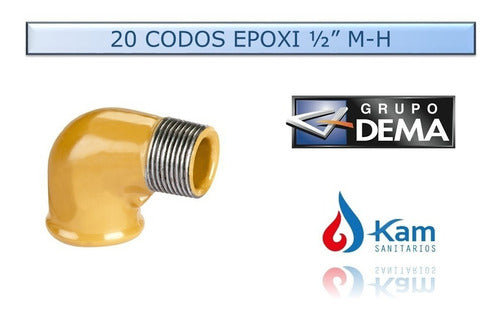 Epoxy Accessories Kit 1/2 M-H Elbow x20 Units 2