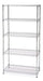 Generic Chrome Shelf with 5 Reinforced Adjustable Shelves, 0.92x0.37x1.85 Meters 0