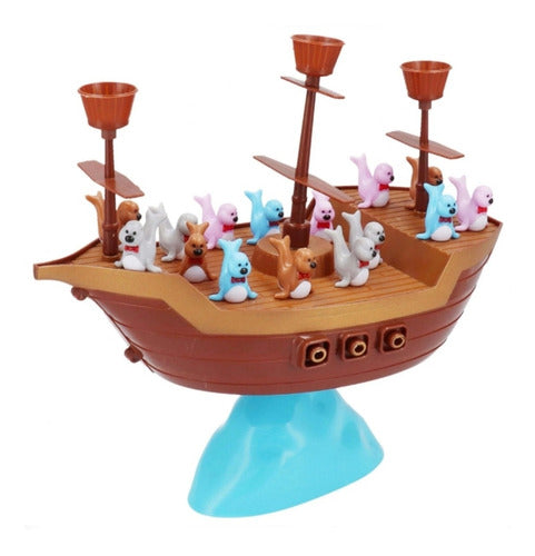 SV Pirate Seal Balance Boat Game Fun Hours 32cm 2