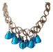 Epic Turquoise Blue Necklace, Murano Glass, Chainmaille Video 0