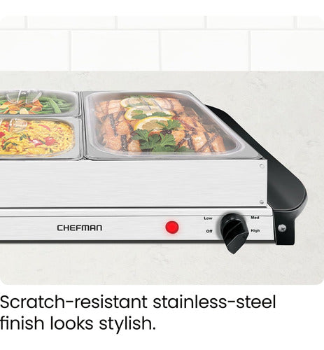 Chefman Electric Buffet Server + Warming Tray 6