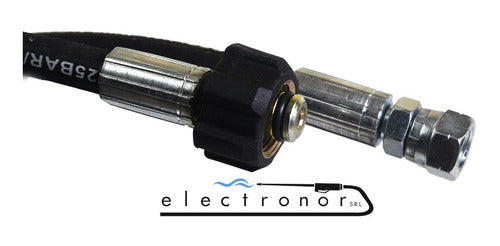 Electronor Manguera Hidrolavadora X 30 Mts Universal Con Malla De Acero 2