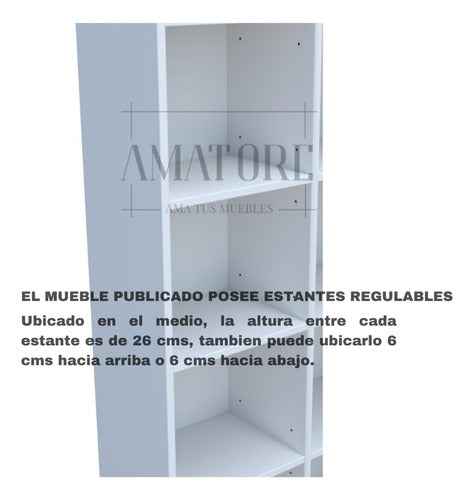 Modern White Melamine 18mm Bookshelf 30x150x20 Adjustable Shelves 2