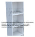 Modern White Melamine 18mm Bookshelf 30x150x20 Adjustable Shelves 2