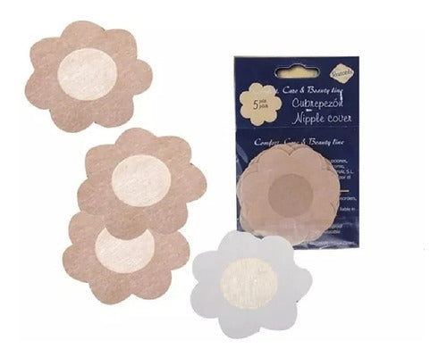 NippleCover Pack of 10 Pairs Adhesive Nipple Covers - Flower Shape! 5