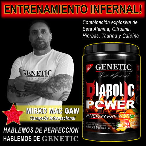 Genetic Sport Nutrition Diabolic Power Pre-Workout 25 Servings 3