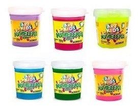 Masas Slime Kimeleka Acrilex 180g Gel Pegajoso X 3 Unidades 0