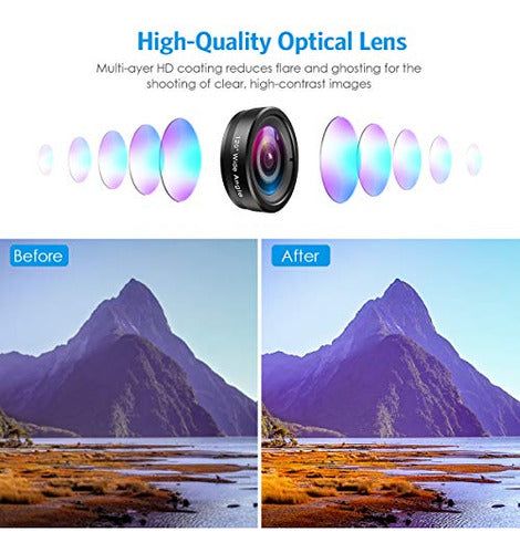 Amir 3 In 1 HD Lens Kit - 0.65x Wide Angle Lens 1