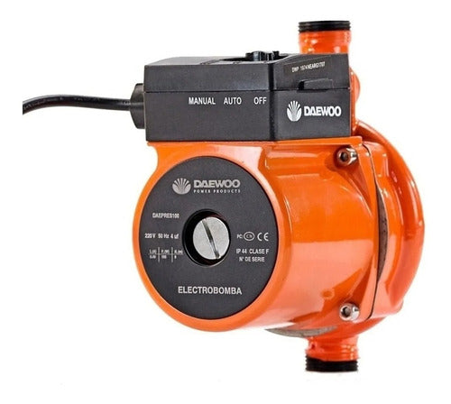 Daewoo 100W Dual Mode Water Pressure Booster Pump for 2 Bathrooms with Bronze Connector 1