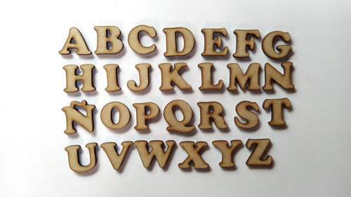 300 Letras MDF Fibrofacil Alto 2cm Abecedario Letras Numeros 0