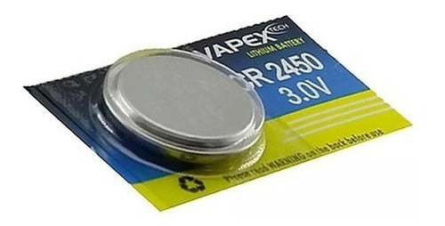 Vapextech Promo 5 Pilas CR2450 3V P/ Sensores, Alarmas Fac A 0