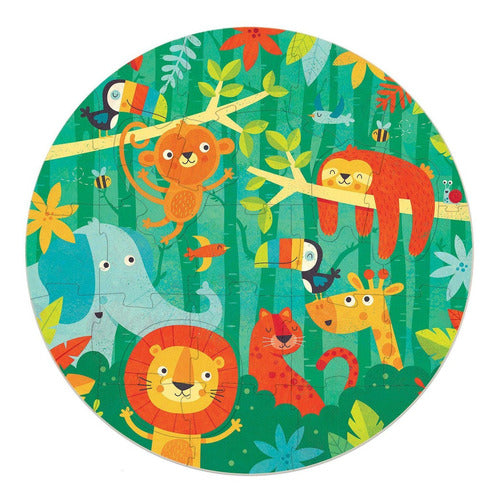 Educa Set Puzzle Circular Animales Mono Rombecabezas Niños ® 1