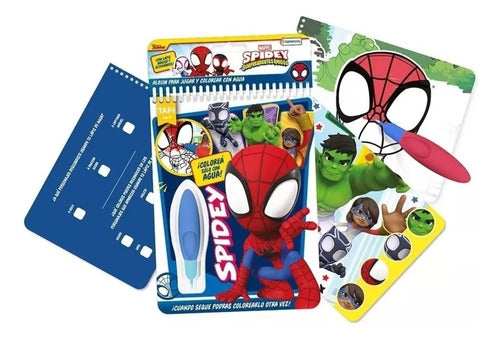 Agua Wow Spidey Color with Water - TapiMovil - Libro De Actividades P/Pintar Spidey Agua Wow Tapimovil Vsp0