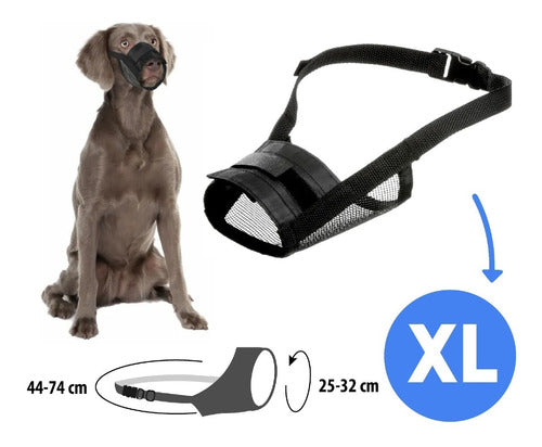 Adjustable Comfortable Safe Nylon Dog Muzzle Flamingo XLarge 1