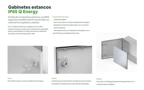 Gabinete Pvc Estanco Ip65 320x320x150 Mm Qenergy Genrod 4