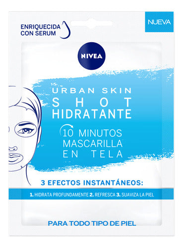 Nivea Urban Skin Shot Hydrating Facial Mask Pack - Pack Máscara Facial Hidratante Nivea Urban Skin