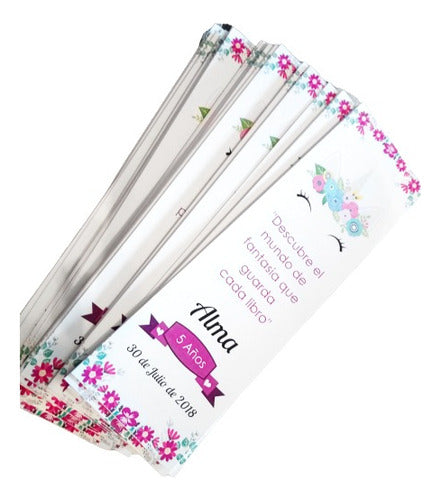 Miticlick 10 Custom Unicorn Bookmarks 0